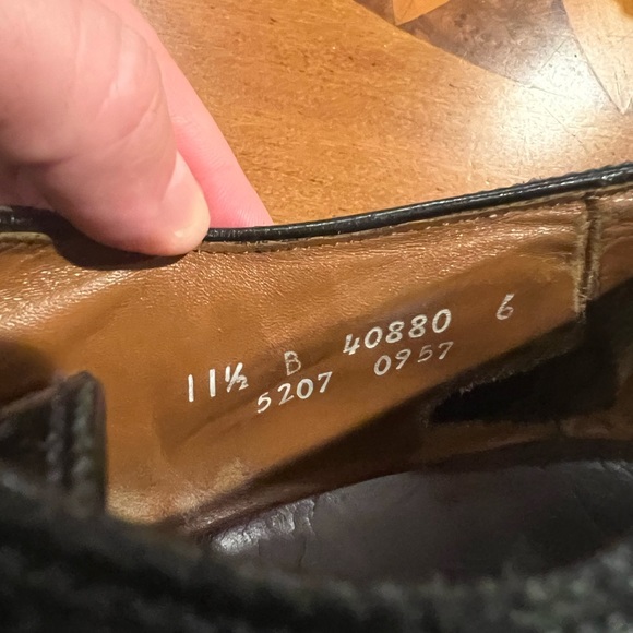 Allen Edmonds Sanford Cap Toe Black Leather Oxfords 11.5 Dress Shoes - Picture 11 of 16